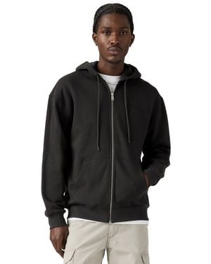 Levi's Fleece Relaxed-fit Zip-up Hoodie - Black