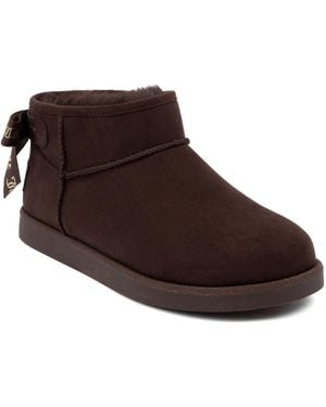 Juicy Couture Kelsey Round Toe Cold Weather Booties - Brown