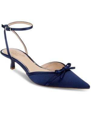 Badgley Mischka Talasia Kitten Heel Pumps - Blue