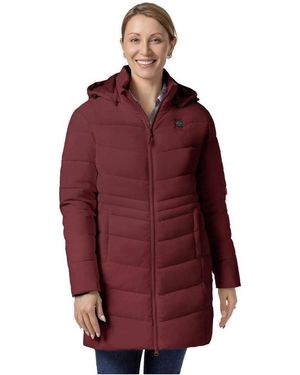 Ororo Heated Puffer Hooded Jacket - Red