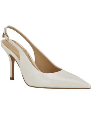 Guess Princelsa Pointed Toe Slingback Pumps - White