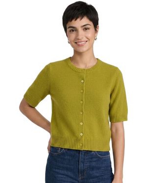 Joie Crew Neck Cardigan - Green