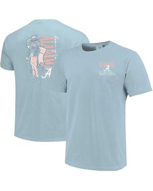 Image One Alabama Crimson Tide Americana Screen-print Graphic T-shirt - Blue