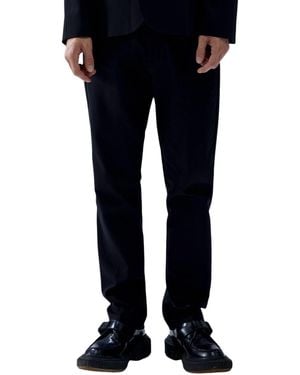 Pcfg Cotton-blend Kangaroo-waistband Pants - Black