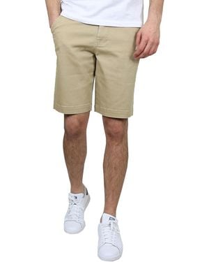Galaxy By Harvic Flex Stretch Chino Shorts - Natural