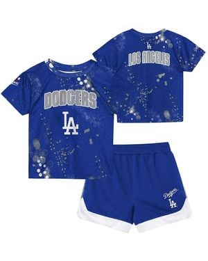 Outerstuff Toddler 2-piece Los Angeles Dodgers Pinch Hitter T-shirt And Shorts Set - Blue