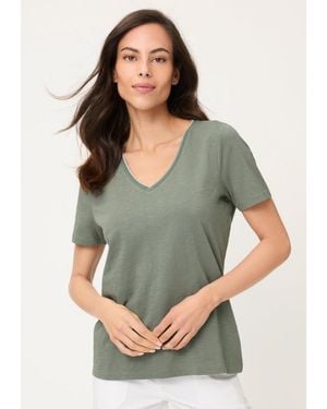 Olsen V-neck T-shirt - Gray