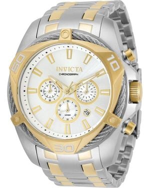 INVICTA WATCH 34126 Bolt Quartz Chronograph Silver Dial Watch - Black