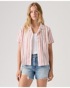 Levi's Printed Short-sleeve Camp Shirt - Red