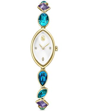 Swarovski Gema Crystal Bracelet Watch 27 X 20mm - Blue