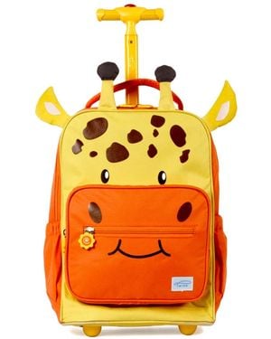 J World Kids And Toddlers Twise Side-kick Rolling Backpack - Orange