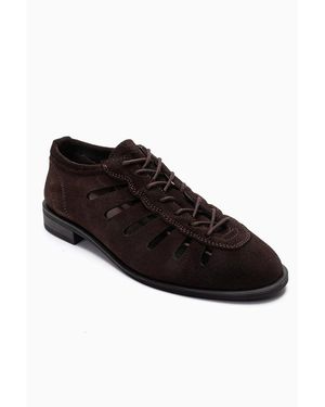 Forever & Always Shoes Forever And Always Shoes Astron Leather Casual Lace Up Shoes - Black
