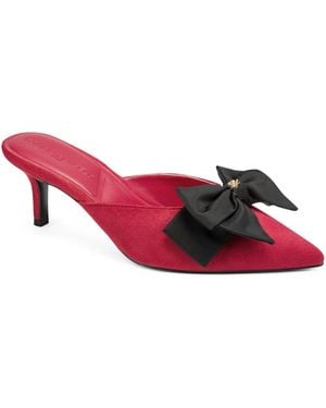KARL LAGERFELD Larina Slip-on Mule Pumps - Red