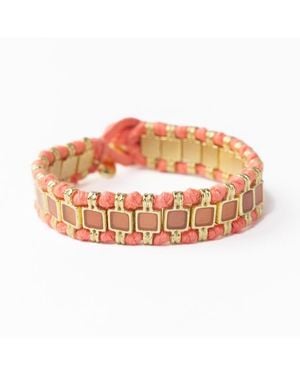INK+ALLOY Josie Enamel Bracelet Small - Pink