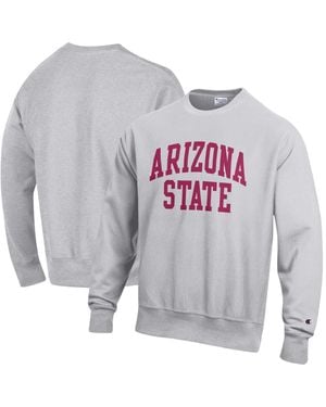 Champion Arizona State Sun Devils Reverse Weave Fleece Crewneck Sweatshirt - Gray