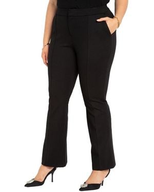 Eloquii The Ultimate Stretch Flare Leg Pant - Black