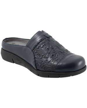 Softwalk San Marcos Tooling Clog - Blue