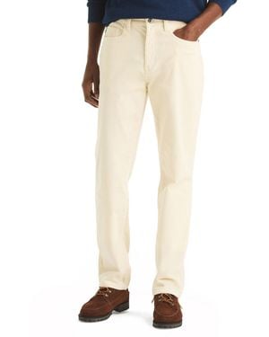 Nautica Straight Fit Corduroy Pants - Natural