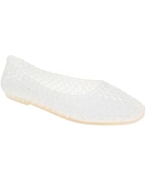 BCBGMAXAZRIA Marlow Jelly Flat - White