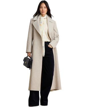 Ralph Lauren Long Belted Wrap Coat - White