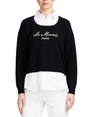 Elle Collection Le Marais Twofer Sweater - Black