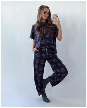 WeWoreWhat Sleep Boxer Pant - Blue