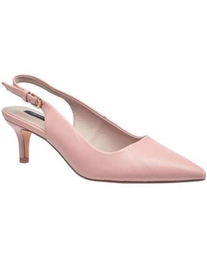 French Connection Ladies Quinn Slingback Kitten Heel - Pink