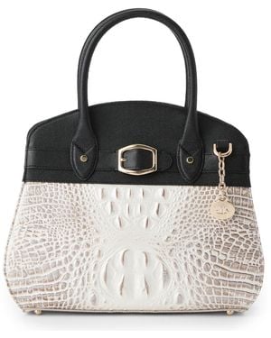 Brahmin Rosetta Minden Leather Satchel - Black