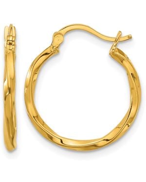 Macy's Twisted Hoop Earrings - Metallic