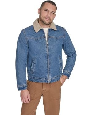 Levi's Denim Western Sherpa Lined Collar Jacket - Blue