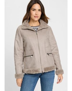 Olsen Faux Shearling Jacket - Natural