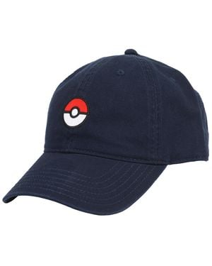 Pokemon Embroidered Poke Ball Dad Cap - Blue