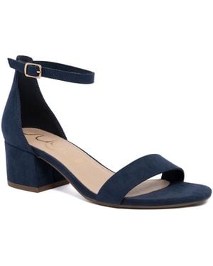 Sugar Noelle 7 Low Dress Sandals - Blue