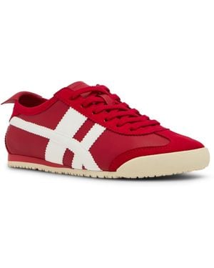 Madden Girl Glide Lace-up Low Profile Sneakers - Red