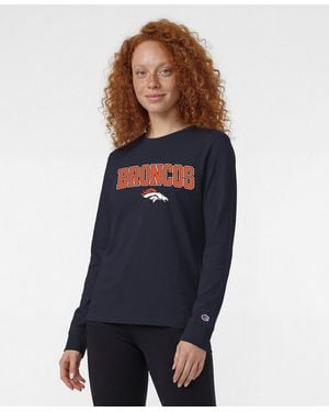 Champion Denver Broncos Core Logo Long-sleeve T-shirt - Blue