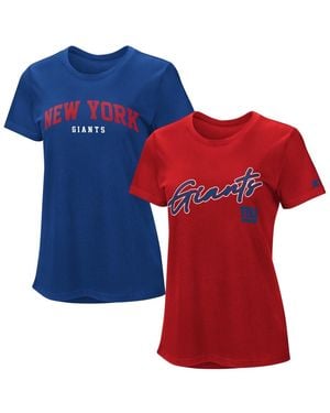 Starter Royal/red New York Giants Combo Pack T-shirt