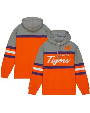 Mitchell & Ness Clemson Tigers Head Coach Pullover Hoodie - Orange