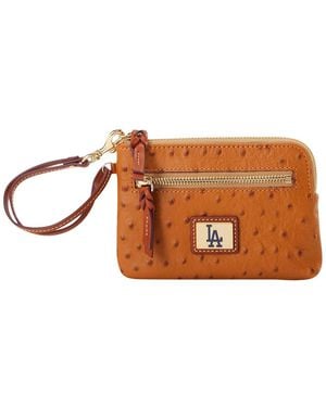 Dooney & Bourke Los Angeles Dodgers Large Slim Wristlet - Brown