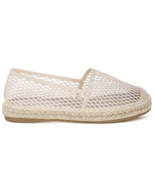 LONDON RAG Manara Mesh Espadrille Loafers - White