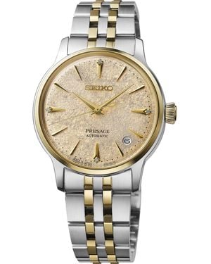 Seiko Presage Cocktail Time Mid-size Two-tone Automatic Bracelet Watch - Metallic