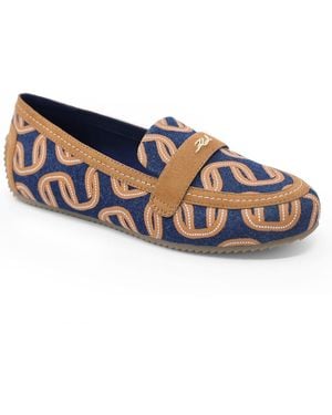 KARL LAGERFELD Grimly Driving Slip-on Moccasins Loafers - Blue
