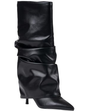 Gc Shoes Axel Slouchy Pointed-toe Kitten-heel Boots - Black
