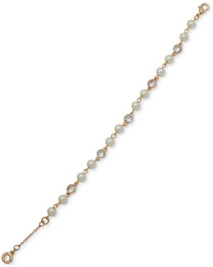 Anne Klein Stone Flex Bracelet - Metallic