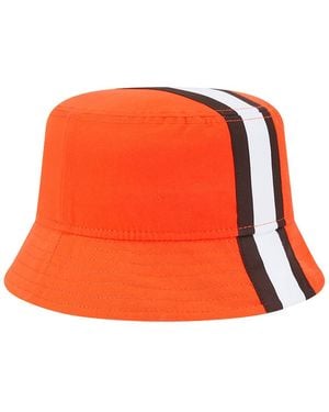 KTZ Cleveland Browns Helmet Bucket Hat - Orange