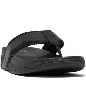 Fitflop Surfer Toe Post Sandals - Black