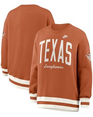 Nike Texas Orange Texas Longhorns Oversized Legacy Arch Phoenix Sweatshirt - Brown