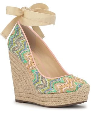 Jessica Simpson Zexie Espadrille Wedge Sandals - Metallic