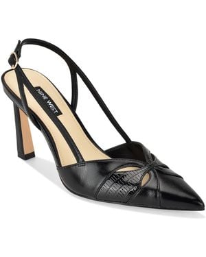 Nine West Darella Cutout Slingback Dress Pumps - Black
