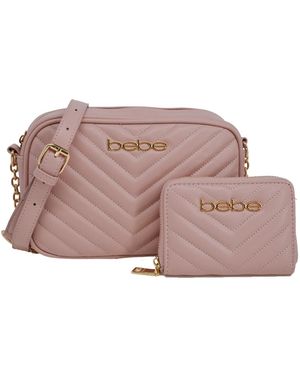 Bebe Tyler Camera Crossbody Bag - Pink