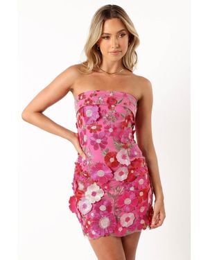 Petal & Pup Butterfields Strapless Mini Dress - Pink